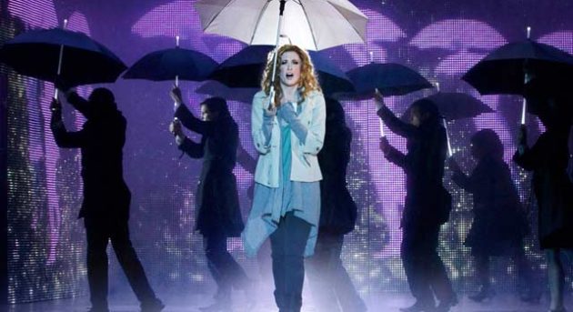 Molly Jensen (Cassie Levy) in Ghost the Musical, photo credit Sean Ebsworth Barnes