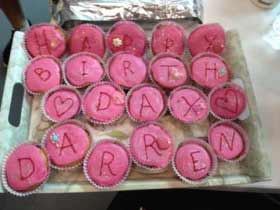 Darren Tyler's Birthday Cupcakes