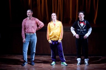 Jonathon Oxlade, Luke Smiles and Matthew Whittet in School Dance. Image by Lisa Tomasetti