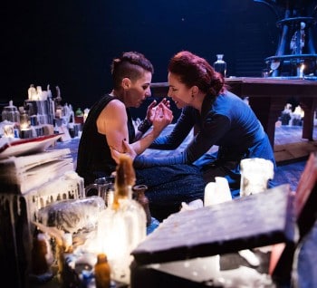 Christen O’Leary and Helen Christinson in Medea. Photography by Dylan Evans.