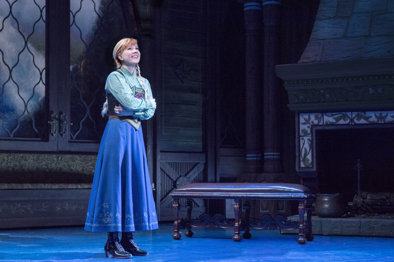 patti murin (anna) in frozen on broadway photo by deen van