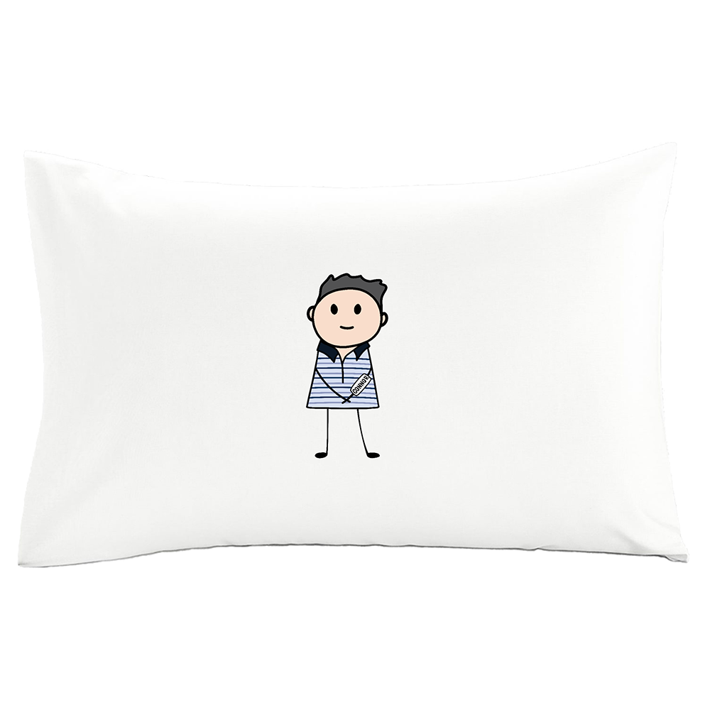 Evan Hansen White Display Pillow Case